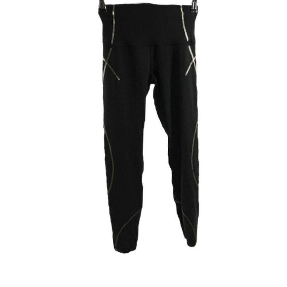 Lululemon Align High Rise Gold Logo 25” Size 4 - Picture 1 of 10